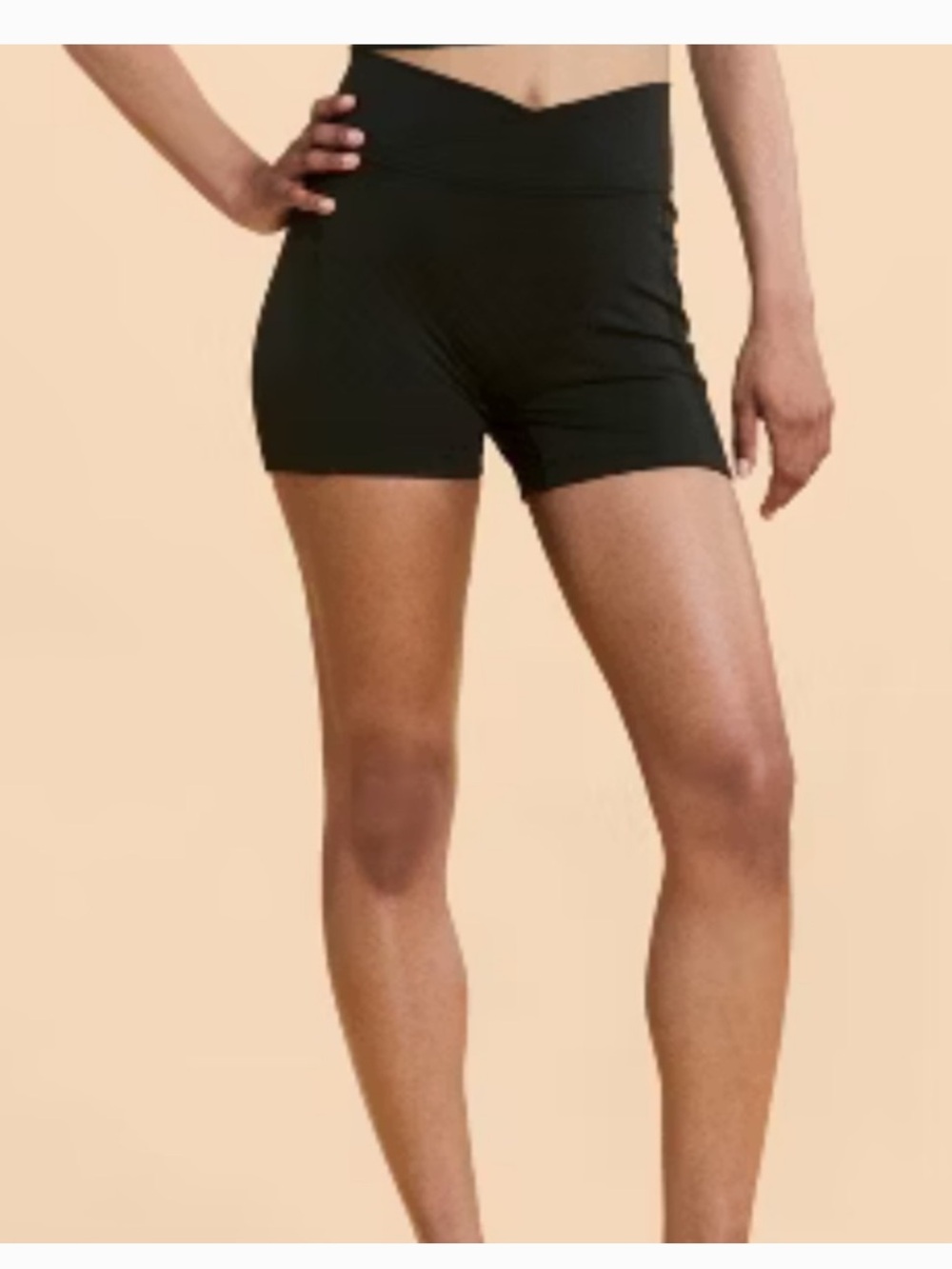 Blogilates Black Scrunch Bike Shorts Size 1X NWT